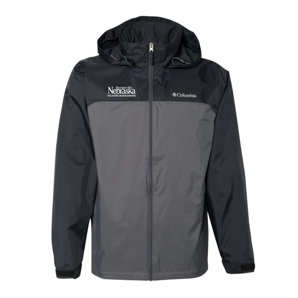 lined rain jacket with hood